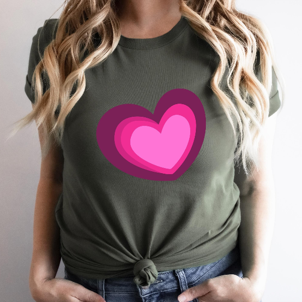 Heart Valentines Day Sweatshirt | Womens Cute Heart Graphic Crewneck Pullover for Valentine Outfit