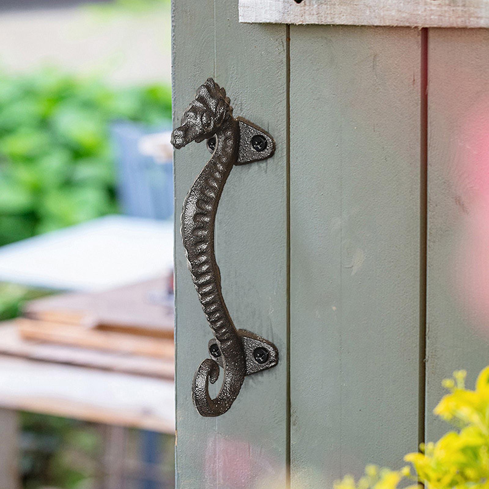 Vintage Seahorse Cabinet Handle Rustic Decorative Door Pull for Drawers Cupboards and Furniture