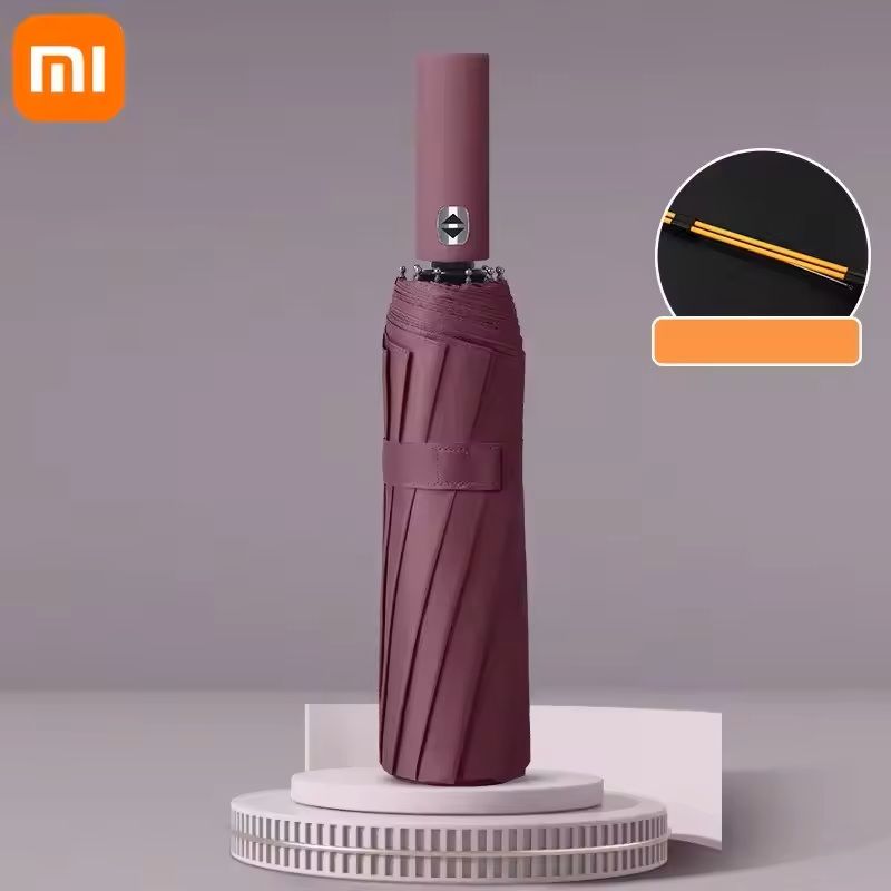 24-Bone Automatic Umbrella – Durable, Windproof & UV-Protective Compact Canopy