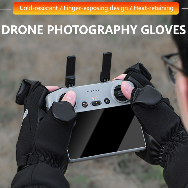 Winter Warm Pilot Gloves, Universal Drone Flight Gloves for Protection
