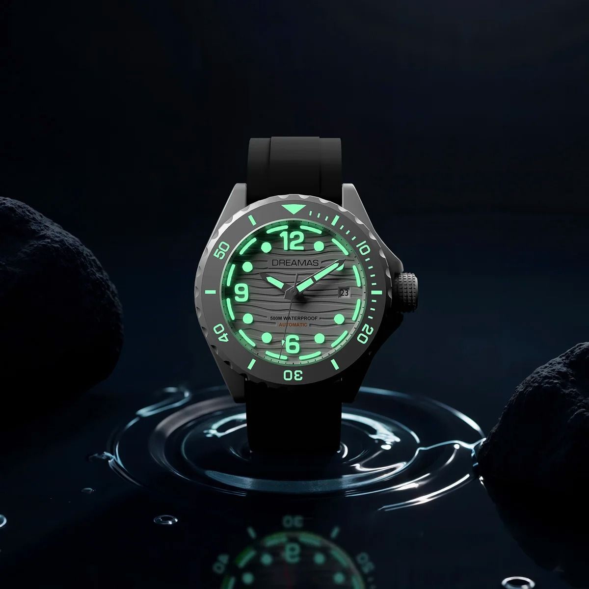 Extreme Depth Diving Watch – Japanese Mechanical Movement 500m Waterproof Timepiece