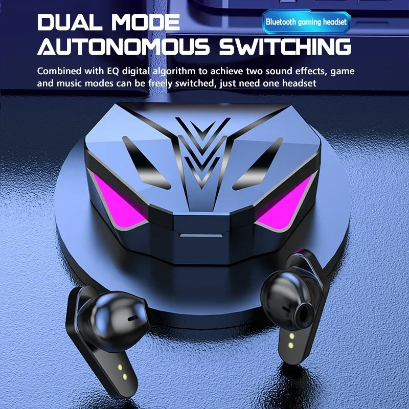 TWS Wireless Gaming Earbuds Low Latency Bluetooth Earphones with Mic