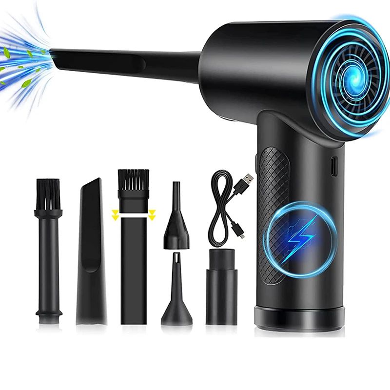 51000RPM Electric Air Duster – Wireless Compressed Air Blower with Type-C Recharge