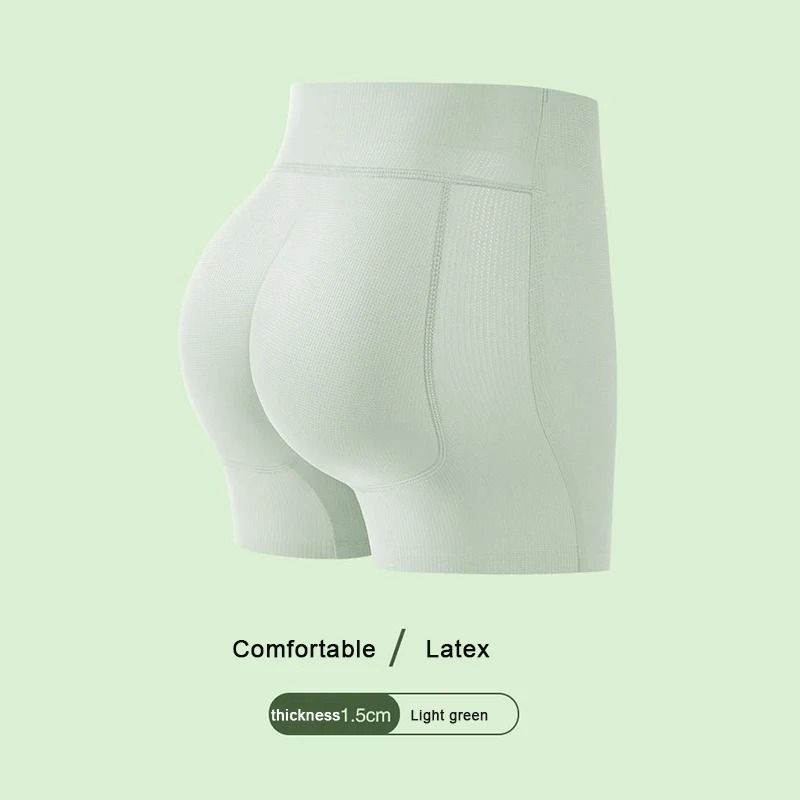 Natural Latex Hip Lifting Pants with Padded Butt Enhancer