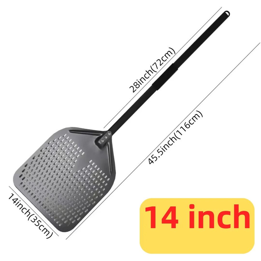 Aluminum Pizza Peel Bread Paddle with Wooden Handle
