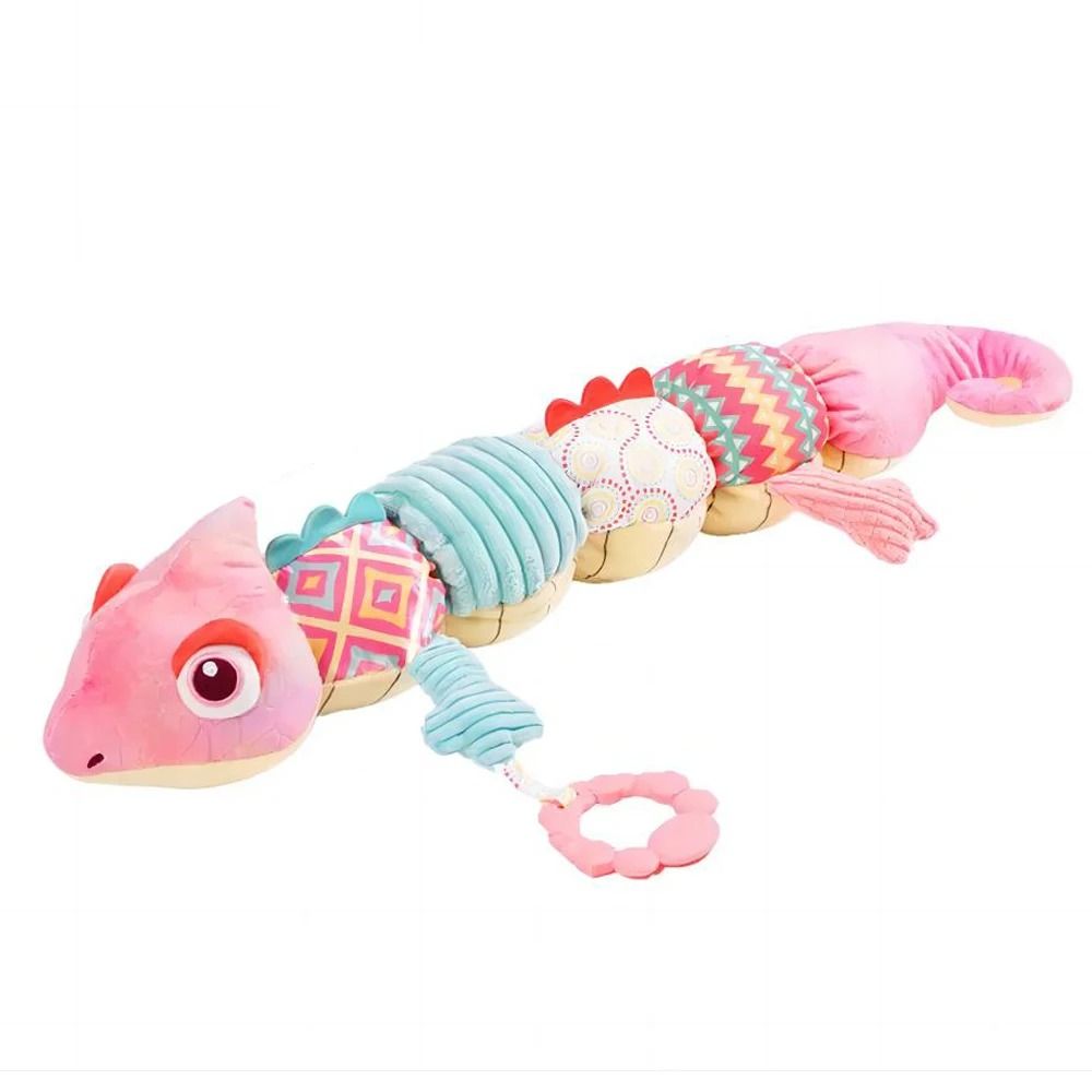 Musical Stuffed Animal Tummy Time Toy with Ruler Design