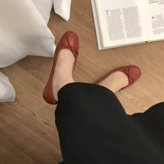 Women Bow Knot Casual Flats Comfortable Slip On Versatile Everyday Shoes