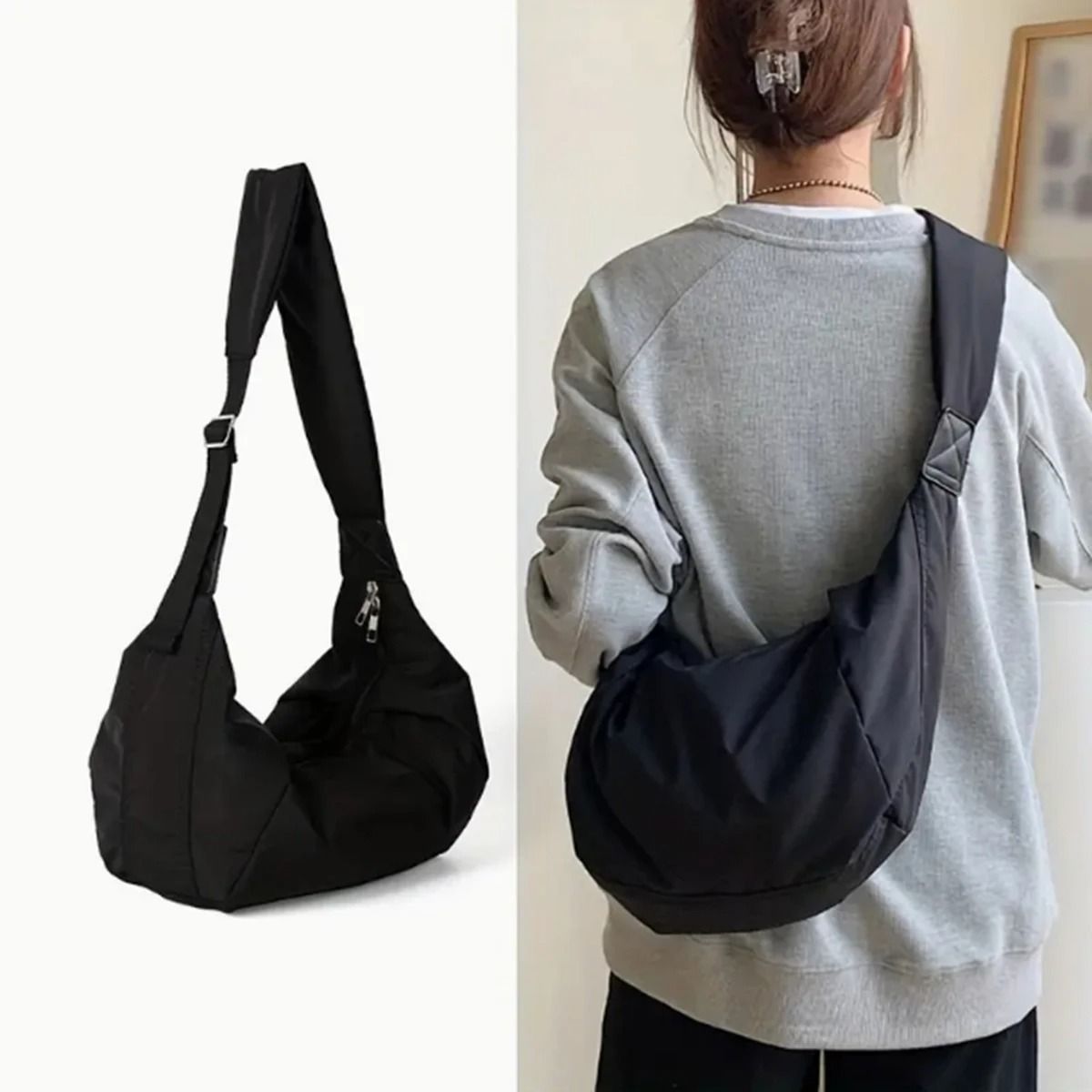 Fashion Canvas Down Crossbody 