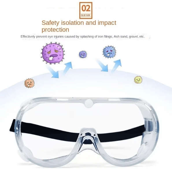 ClearGuard Waterproof Anti-Fog Safety Goggles for Work, Lab & Outdoor Protection
