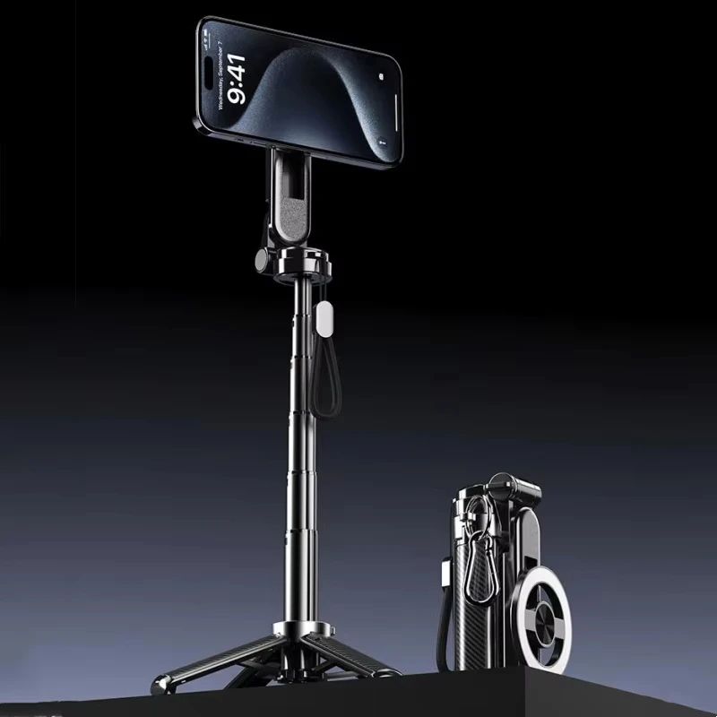 4-in-1 Magnetic Selfie Stick Tripod with 360° Rotation & Bluetooth Remote