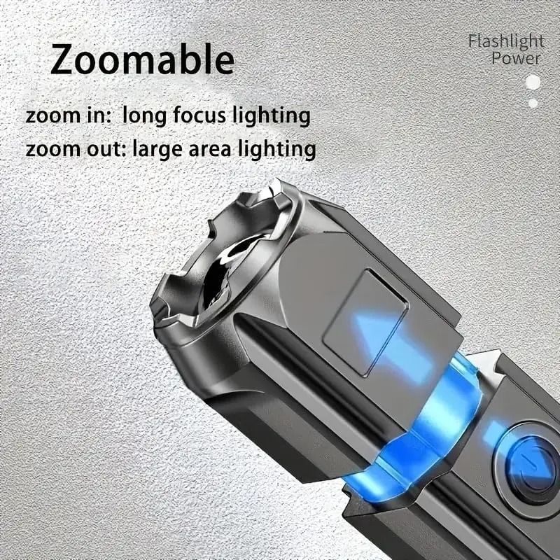 Powerful Rechargeable Tactical LED Flashlight