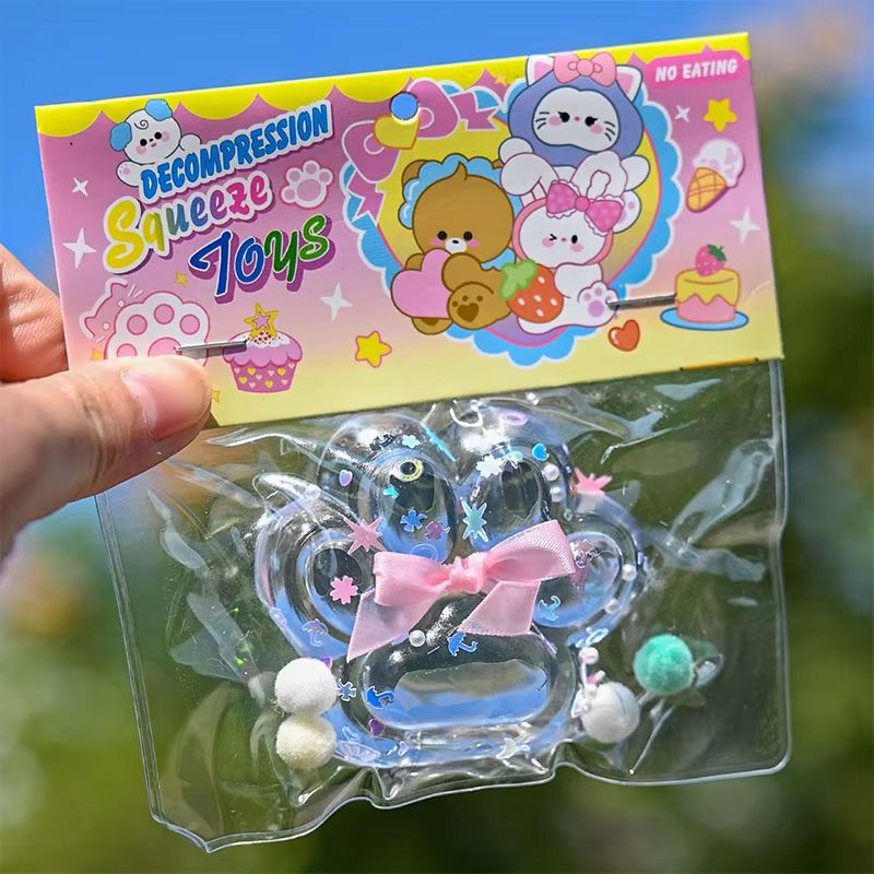 Kawaii Taba Cat Paw Plush Fidget Squeeze Toy