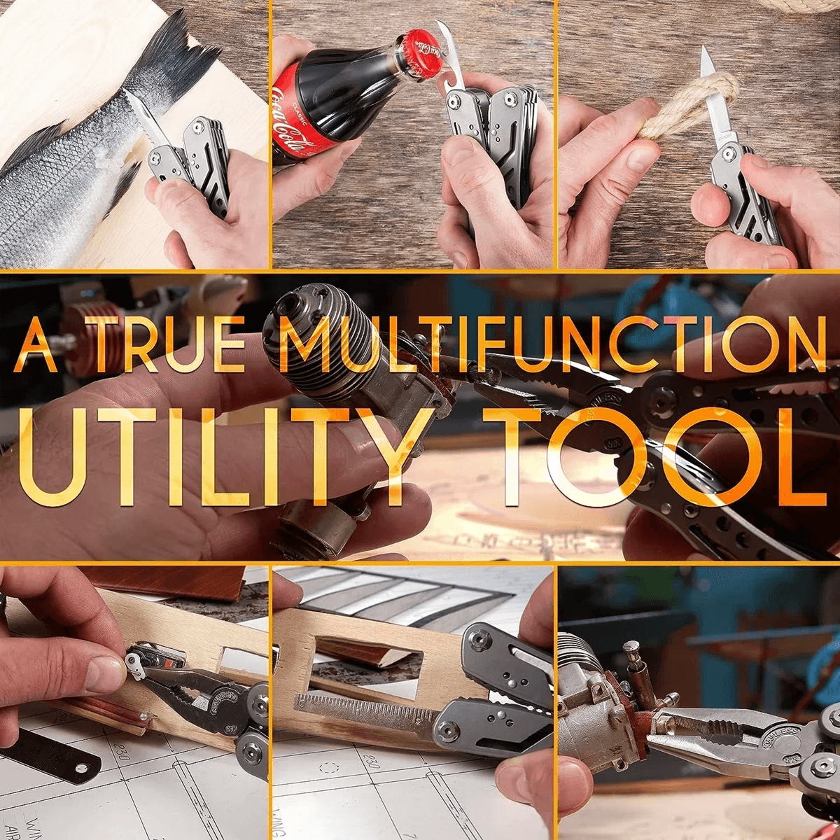 24 in 1 Multitool Pliers Survival Camping and Hunting Gear for Men