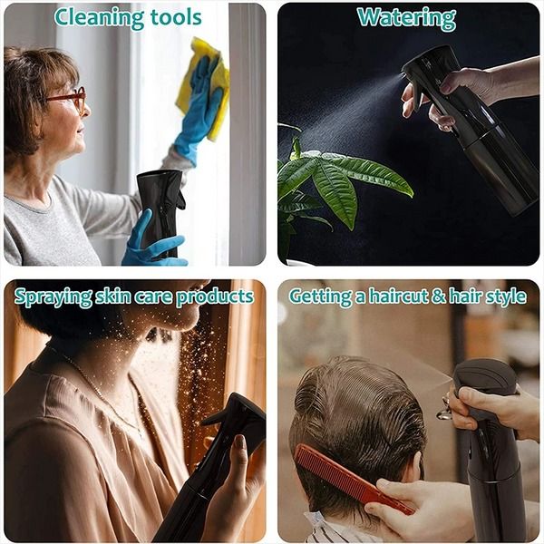 Continuous Mist Hair Spray Bottle, Barber Water Sprayer, Salon Plant Mister Tools, Ideal for Hair, Salon Use, and Plant