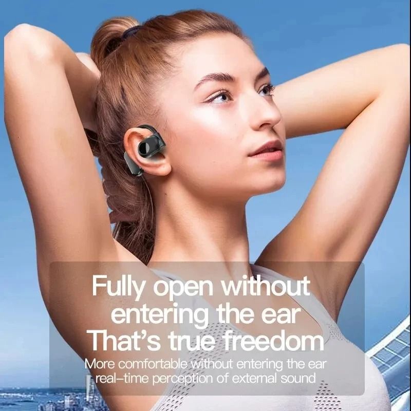 BY99 Bone Conduction Headphones Wireless Bluetooth Headset with Microphone for Handsfree Calls