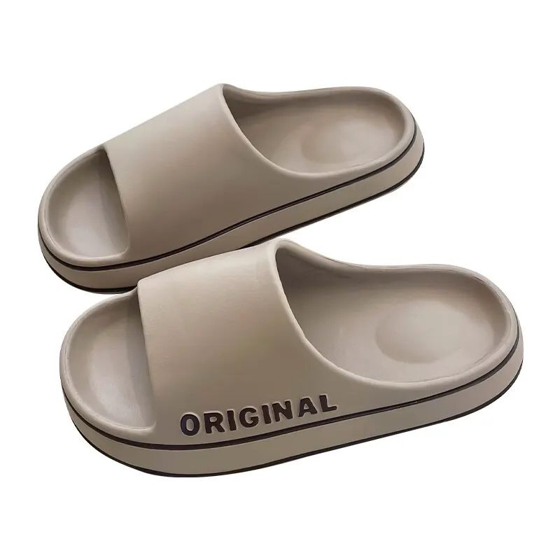 Unisex Letter Print Summer Slide Slippers