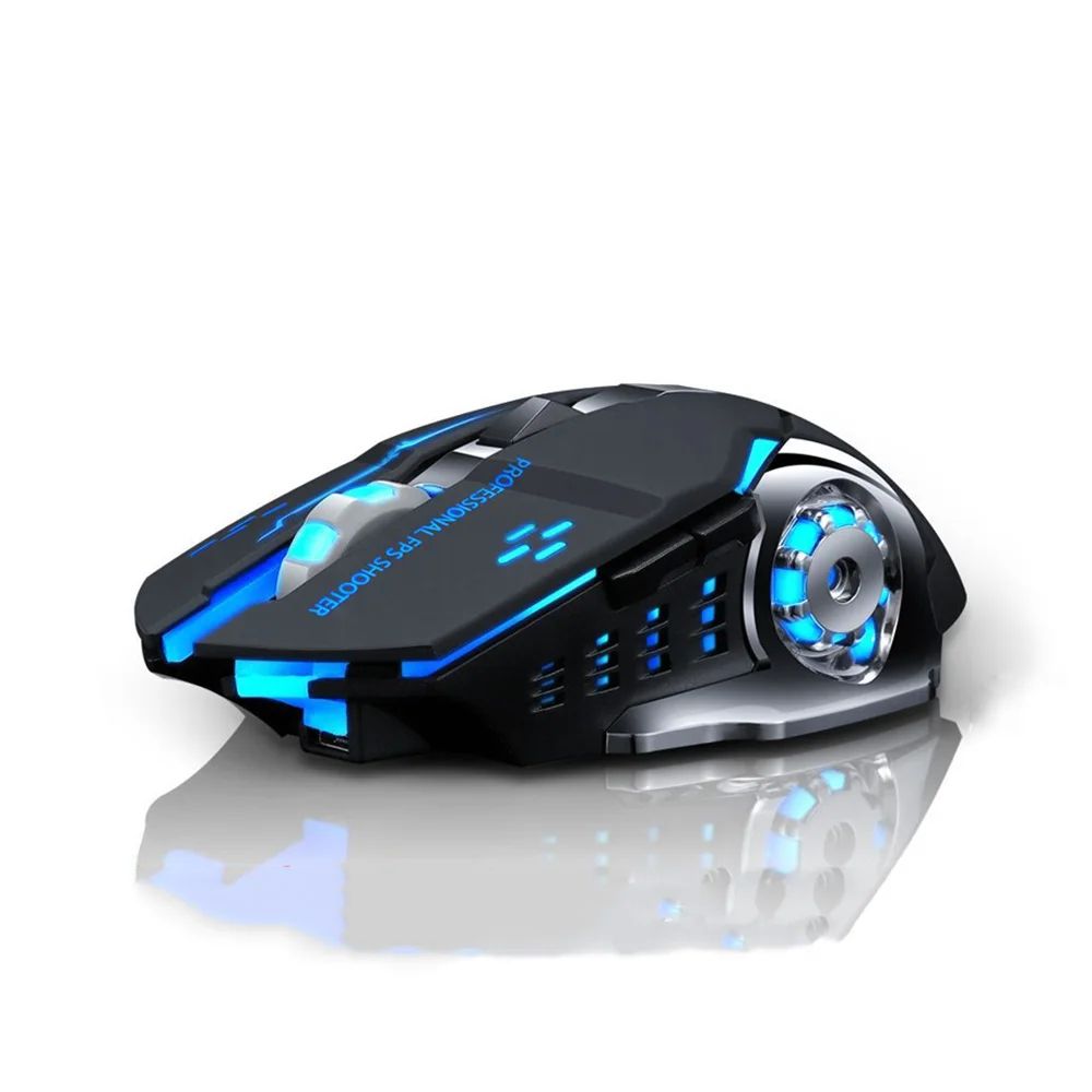 StealthCharge Rechargeable Wireless Gaming Mouse – Silent Bluetooth & 2.4G RGB PC Mouse