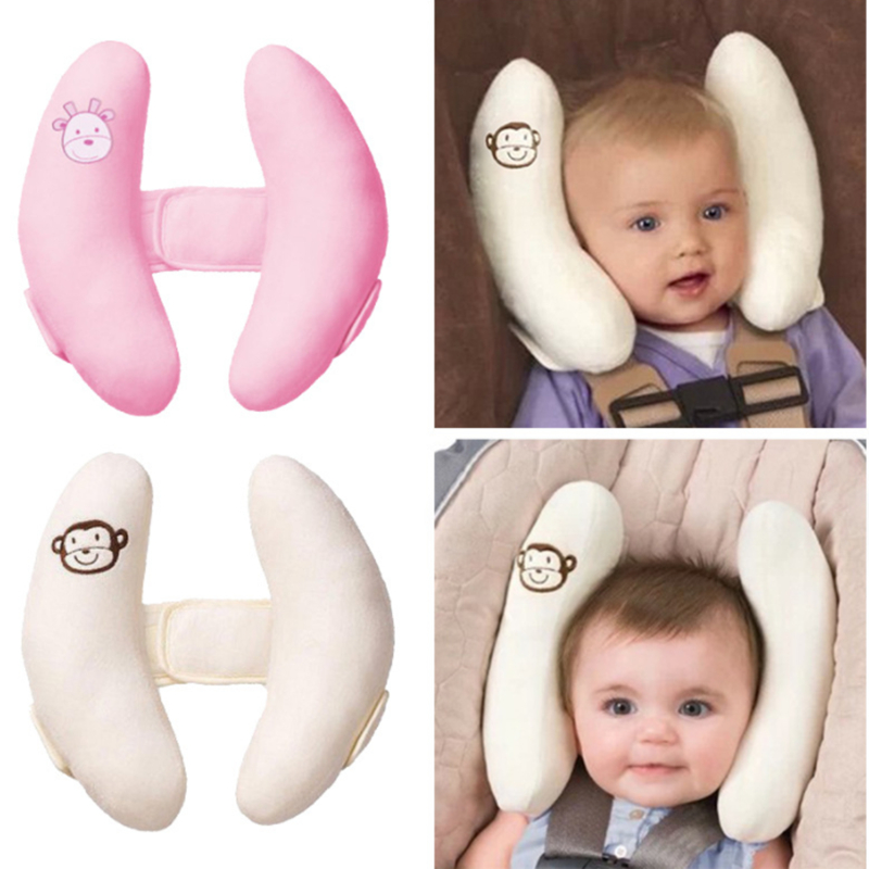 Infant Stroller Neck Pillow, Banana Shape Car Seat Head Protector & Baby Sleeping Neck Support Pillow