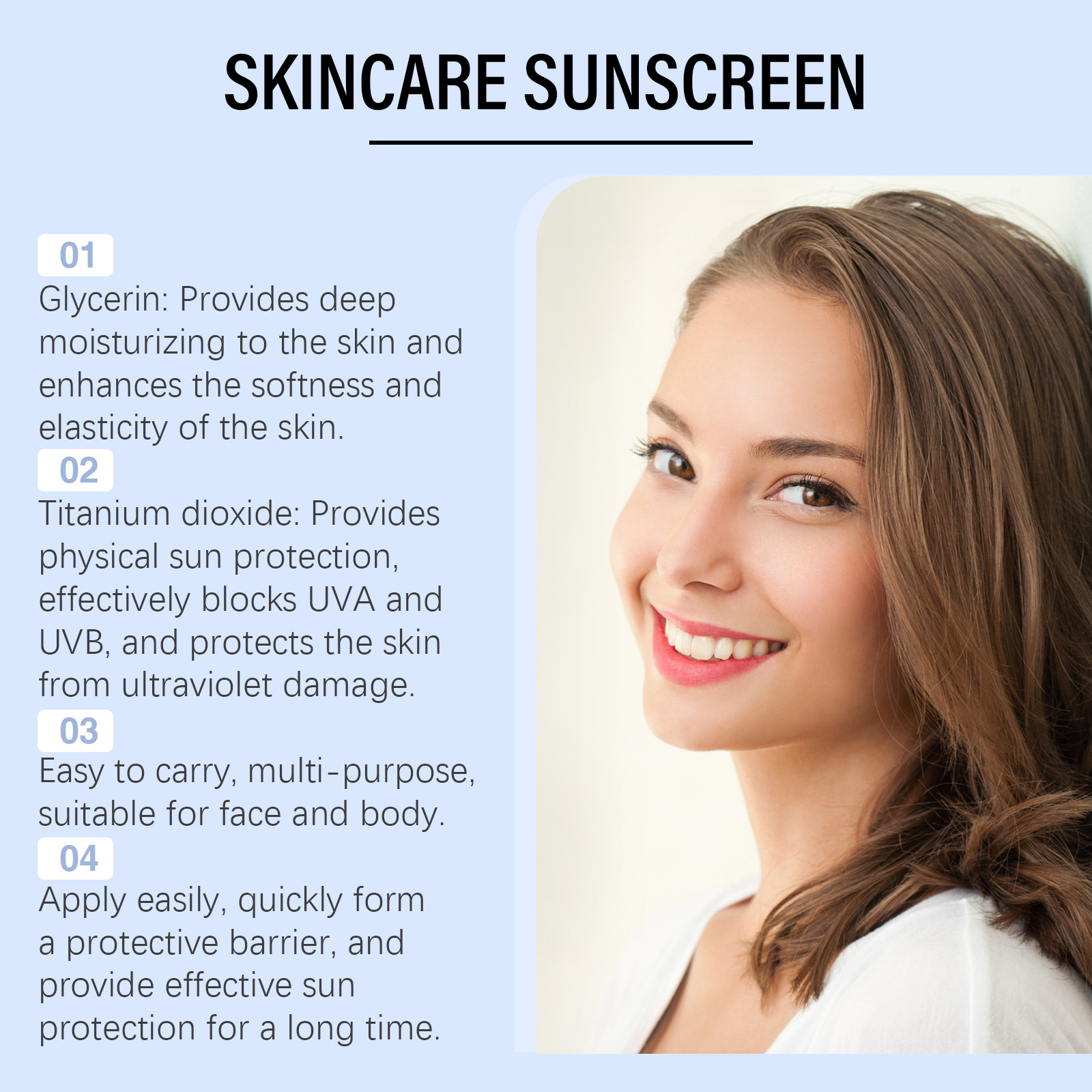 Sunscreen Stick Waterproof UV Protection Moisturizing Sunblock