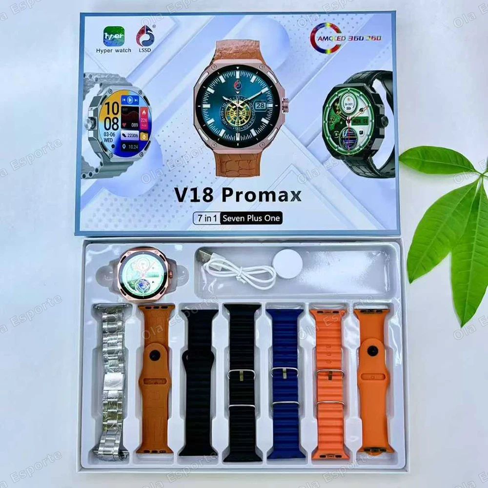 Smart Fitness Watch with AMOLED Display
