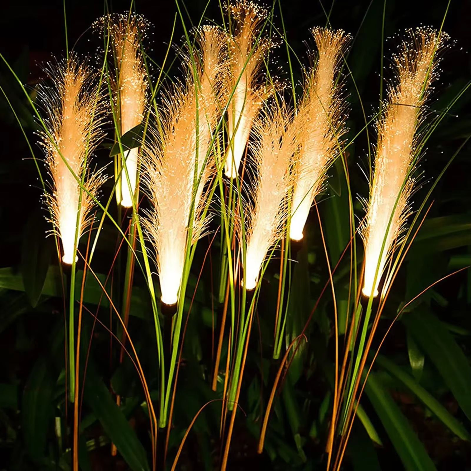 SunGlow LED Solar Garden Reed Lamp – Outdoor Waterproof Solar Lawn & Path Lighting