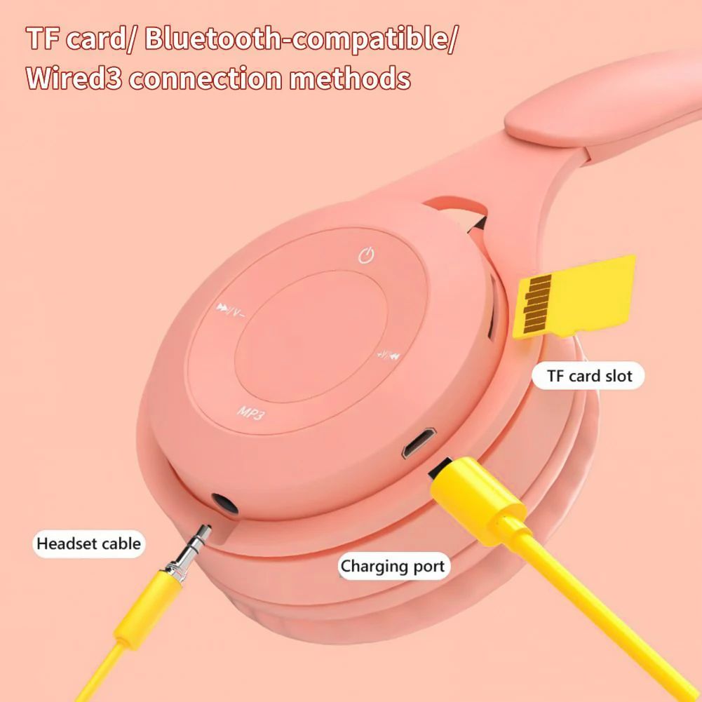 Macaron Y08 Wireless Bluetooth Gaming Headphones with Mic