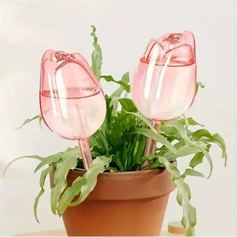 Tulip Style Self Watering Globes for Indoor and Outdoor Plants
