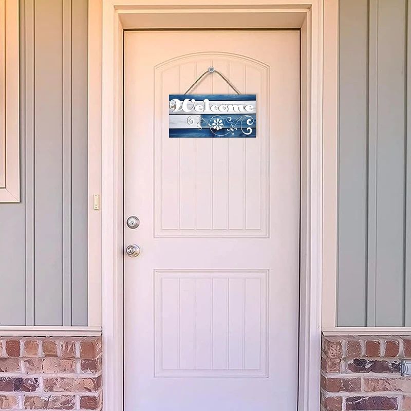 Rustic Wooden Welcome Wall Hanging Sign