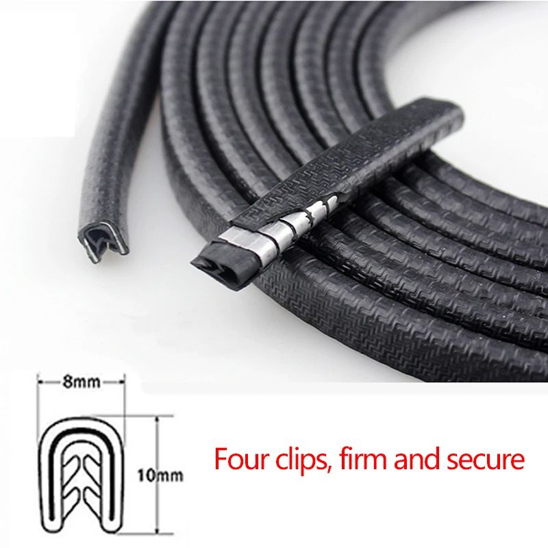Car Door Edge Protector Universal, Auto Door Guard Protective Sealant Strips for Doors, Trunk & Hood