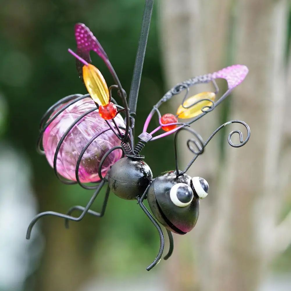 Solar Bee Lantern Garden Hanging Light