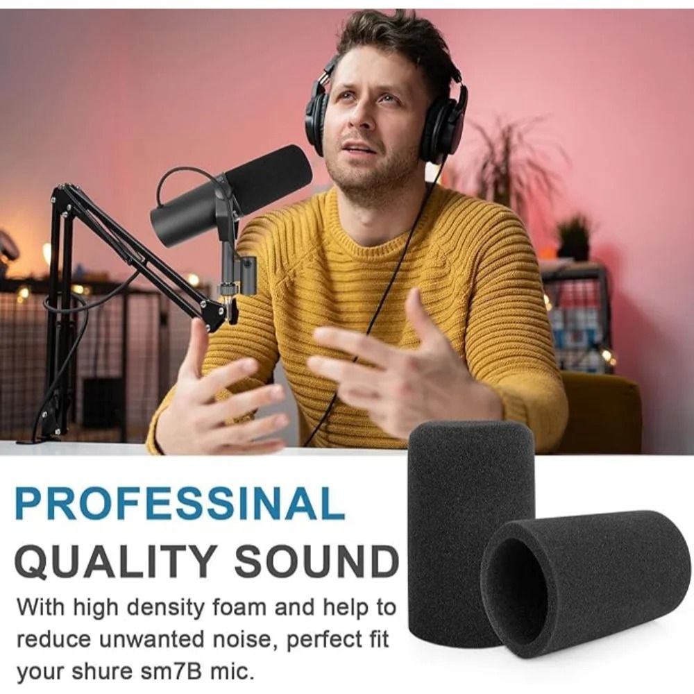 Professional Microphone Windscreen and Noise Reduction Foam Set