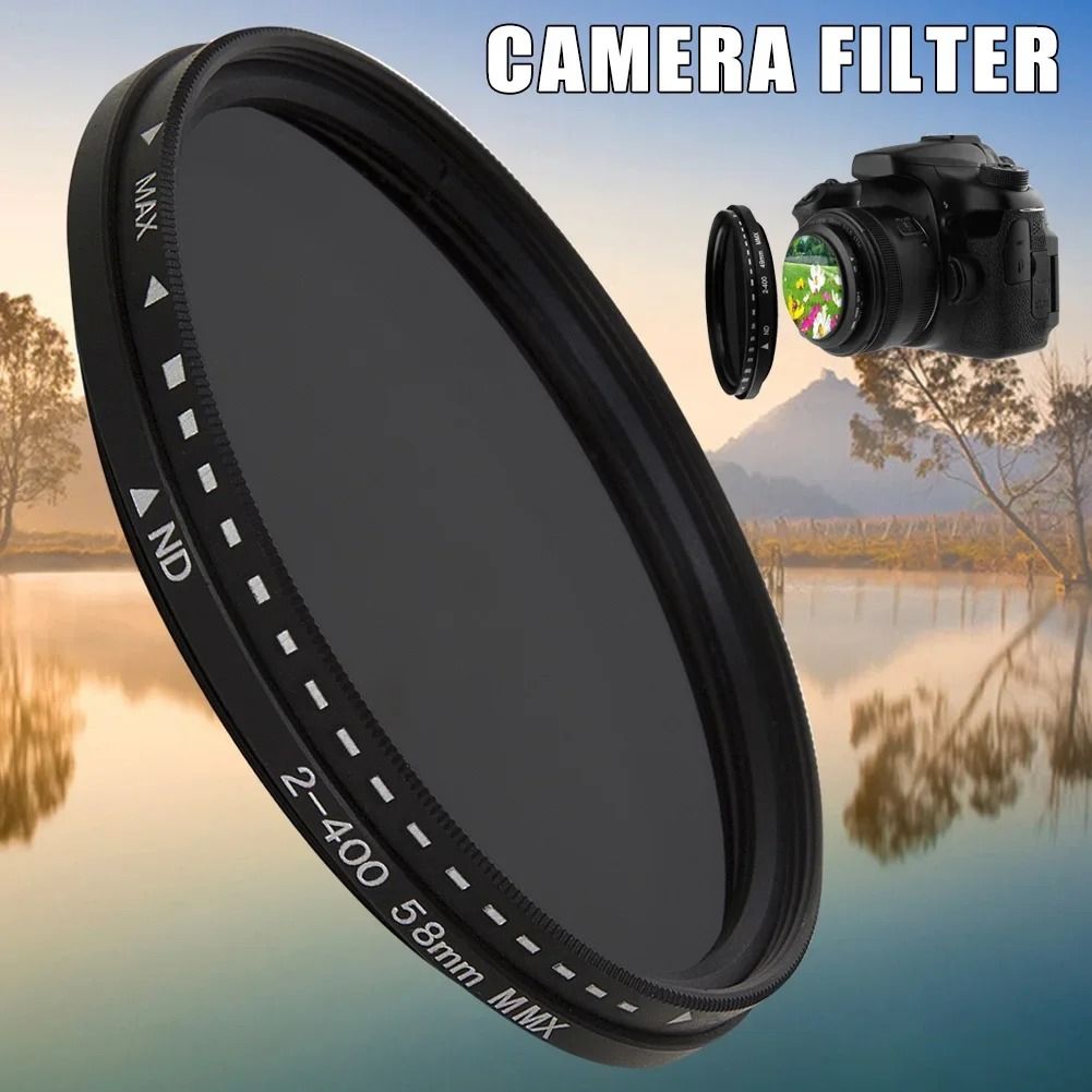 Variable ND Filter Adjustable ND2 to ND400 Neutral Density Camera Lens Filter
