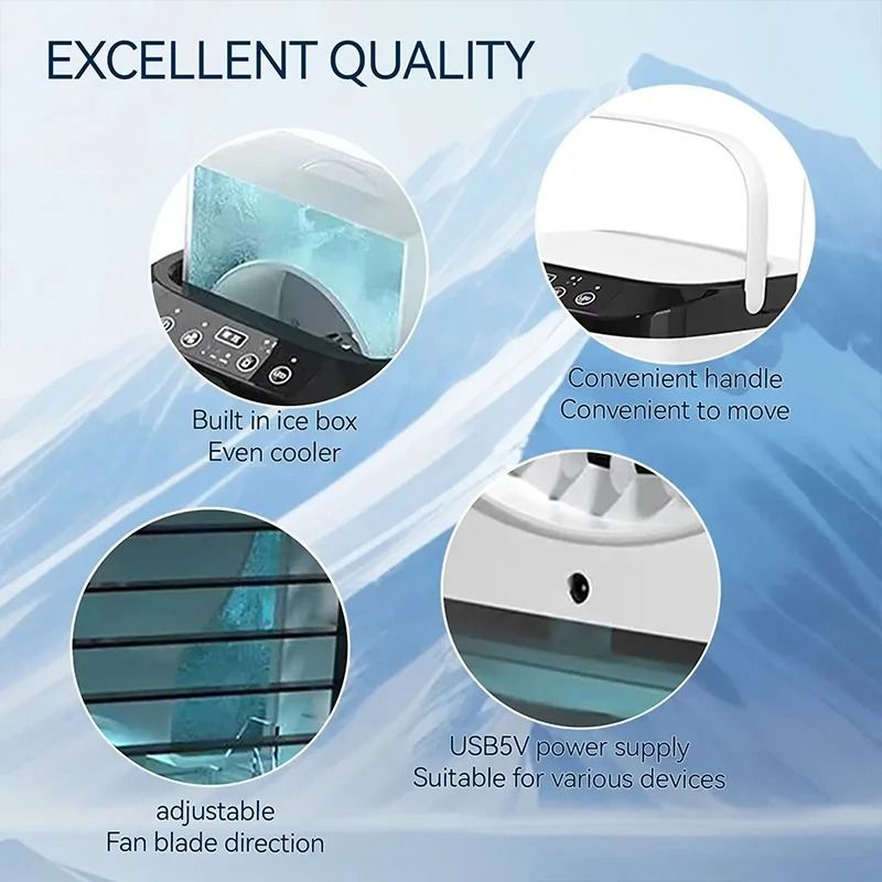 USB Desktop Cooling Fan with Water Tank and Mist Function