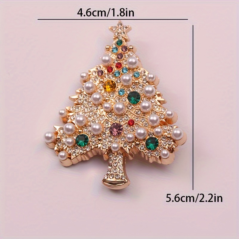 Fashion Women Brooches, Colorful Christmas Tree, Pin Jewelry For Party, Banquet