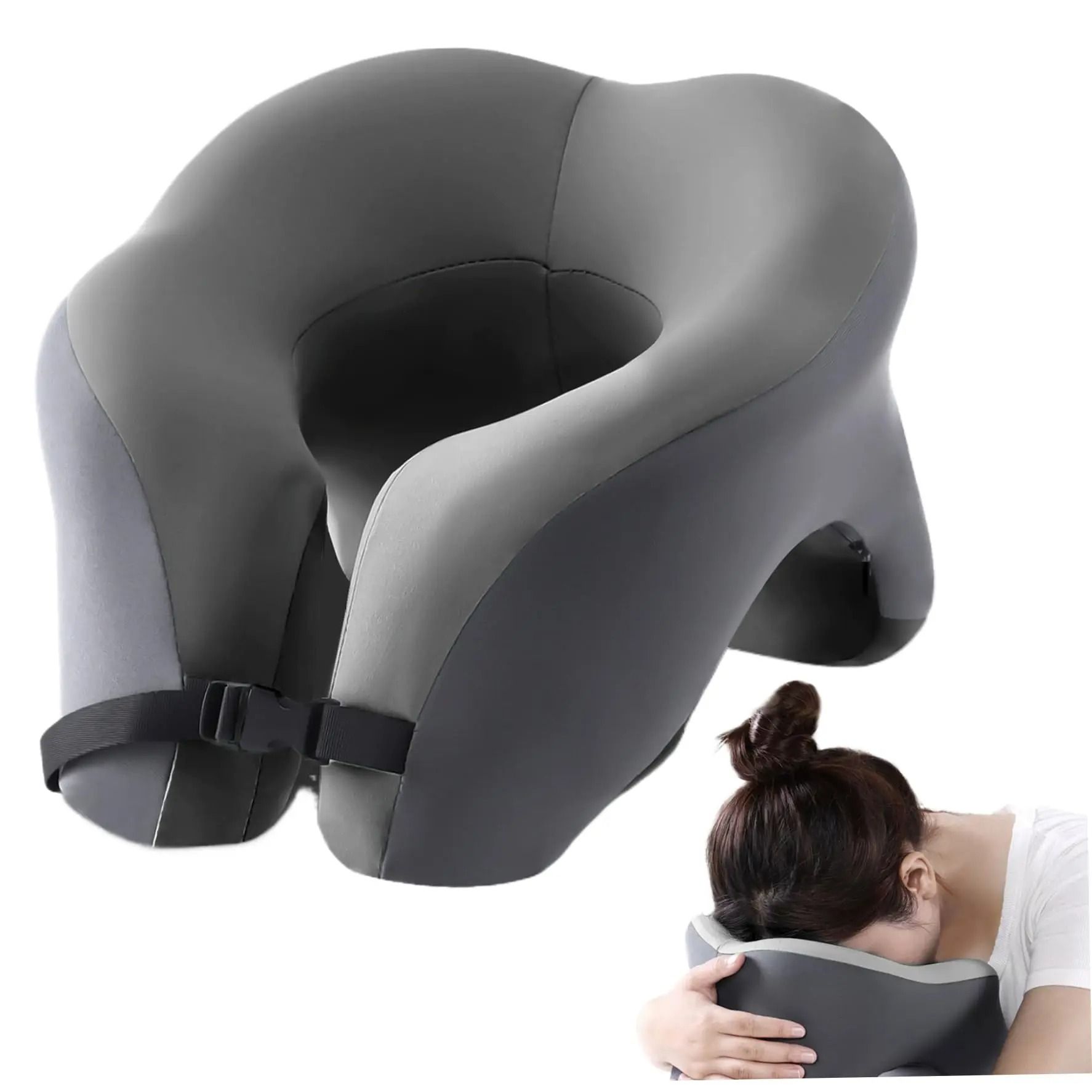 High-Fidelity 2-in-1 Face Down Travel Pillow