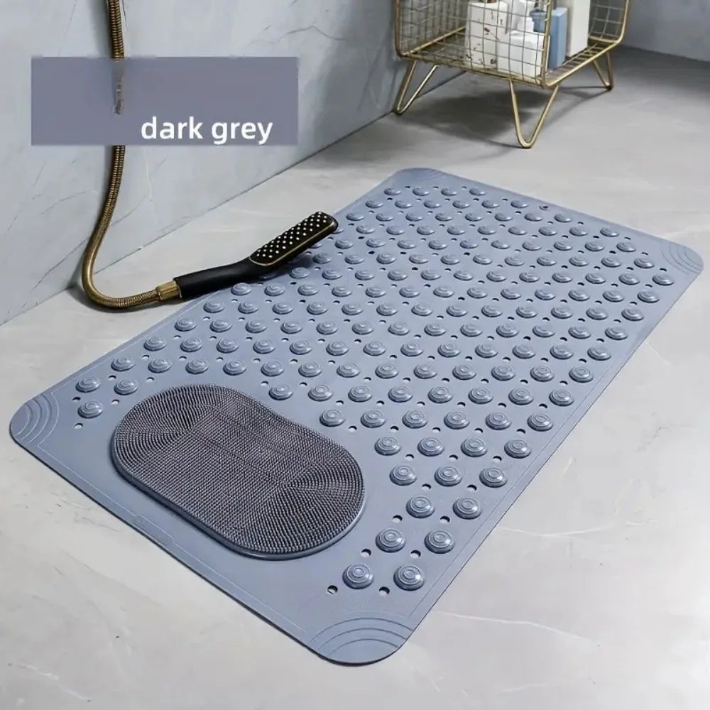Hotel-Quality Non-Slip Shower Mat 380MM x 690MM with Strong Suction Cups - Luxury Anti-Slip Bathroom Safety Mat