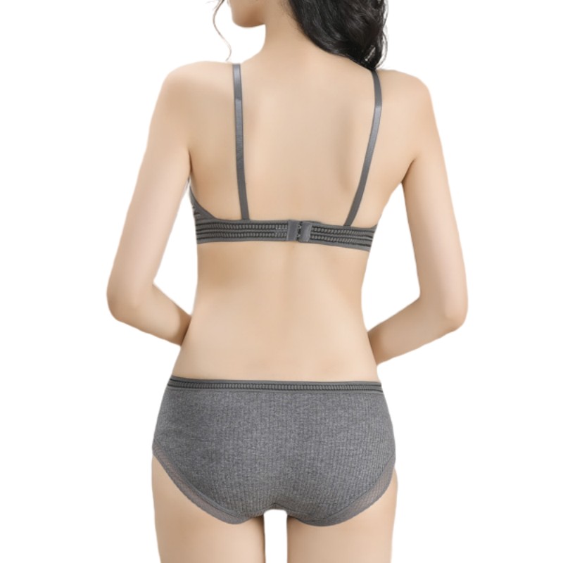 Push-Up Bra for Women, Seamless Non-Wire Bralette, V-Neck Underwear, Soft Thin Padded Cups Brassiere, Intimate Wear