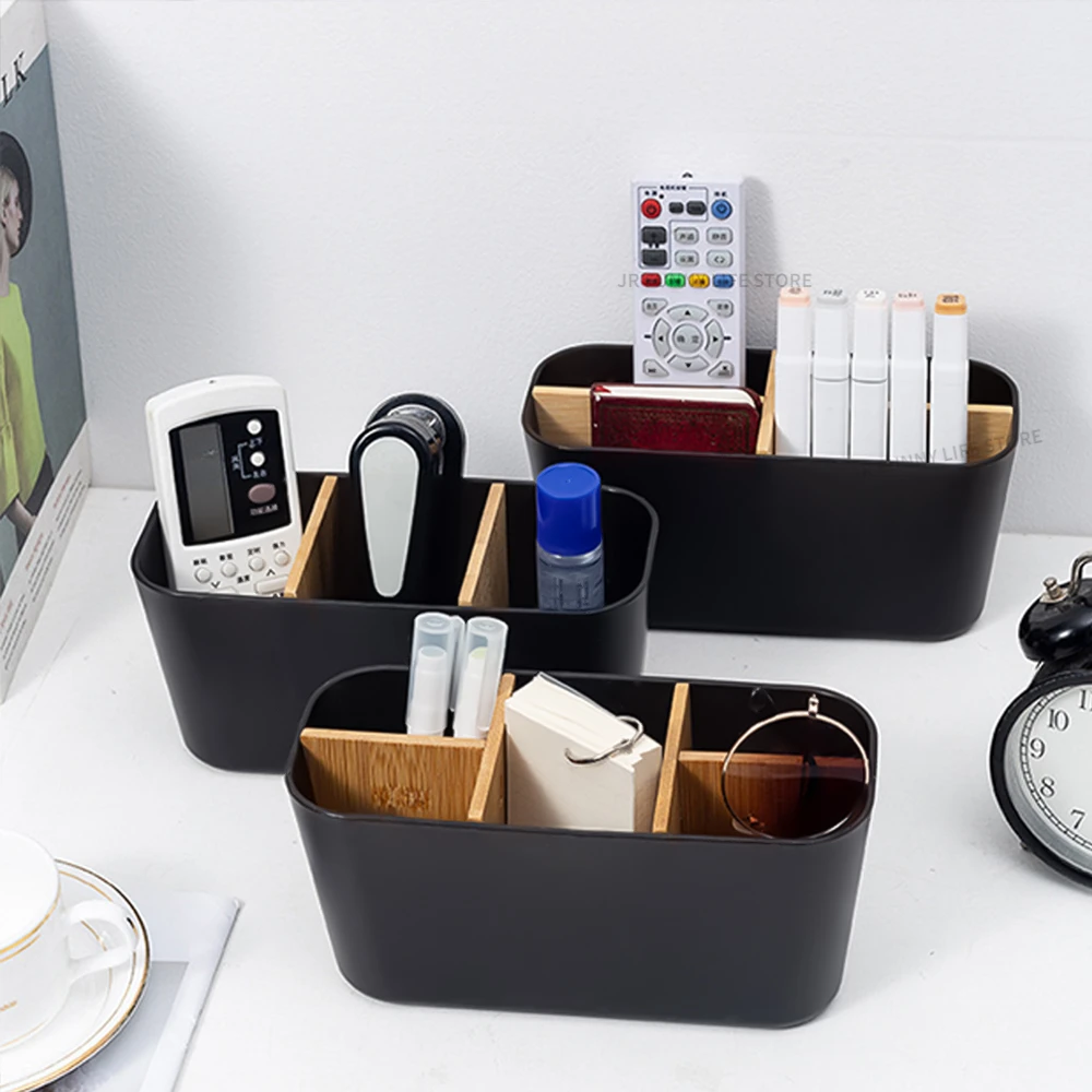 Toothbrush Stand Bamboo Holder, Electric Toothbrush Storage Box, Razor Makeup Brush Organizer, Bathroom Accessories
