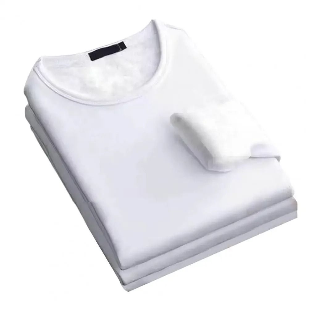 Mens Fleece Lined Thermal Shirt Warm Winter Long Sleeve Base Layer