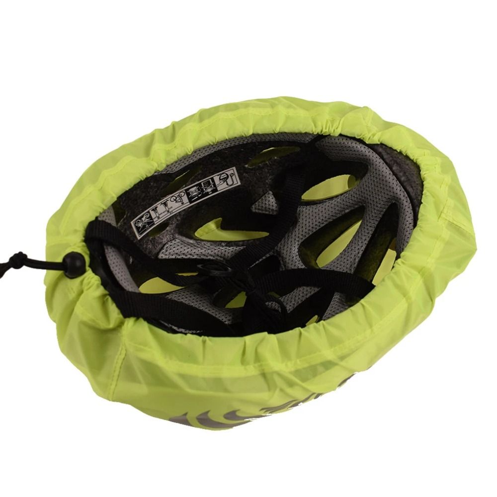 Reflective Strip MTB Bicycle Helmet Waterproof Cover, Oxford Cloth Cycling Helmet Rain Cover, Riding Helmet Shield
