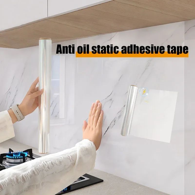 45 cm Transparent Kitchen Oil-Proof Wall Sticker