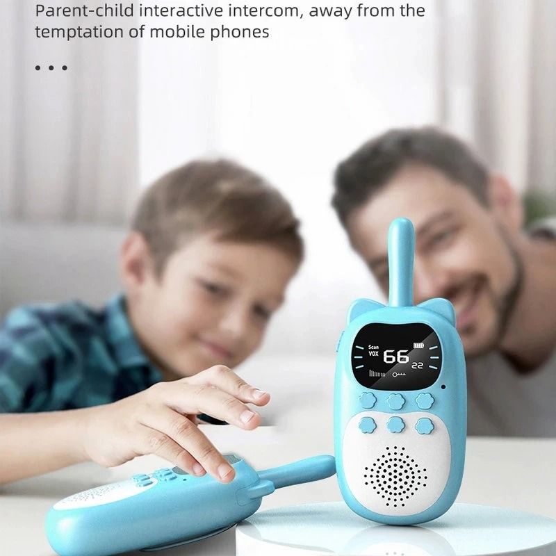 Kids Walkie Talkie Set Rechargeable Handheld Two Way Radio Toys
