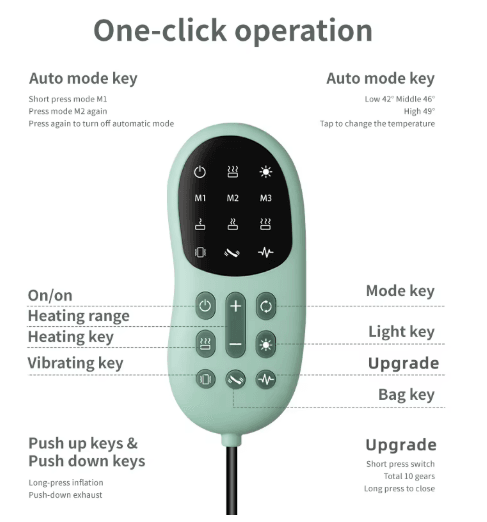 Electric Lumbar Traction Massager with Heat & Adjustable Intensity