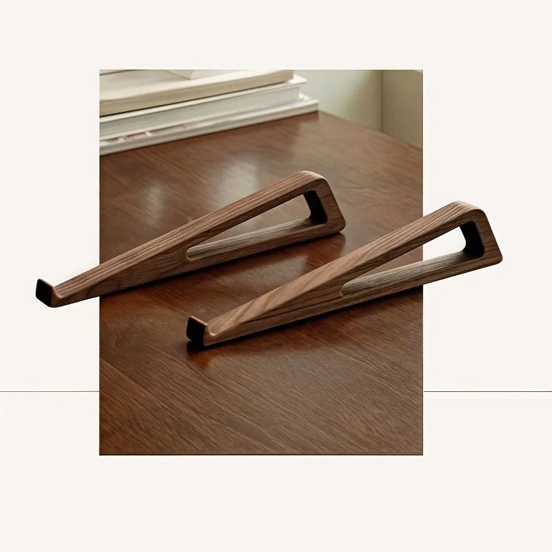 Portable Foldable Wooden Laptop Stand – Ergonomic 12° Cooling Ventilation Set