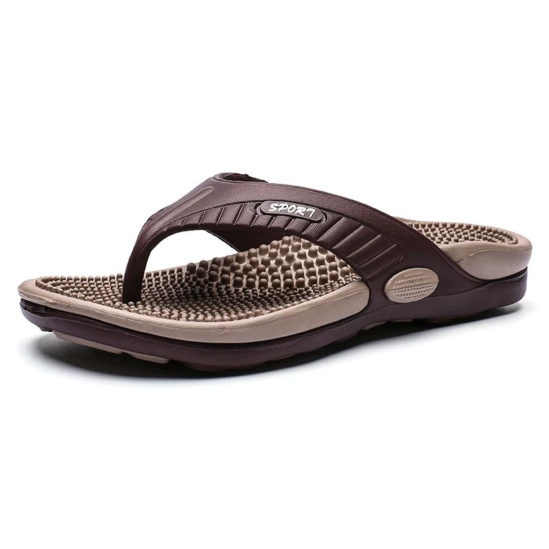 AirFlex Men's Massage EVA Beach Flip Flops Breathable Summer Sandals