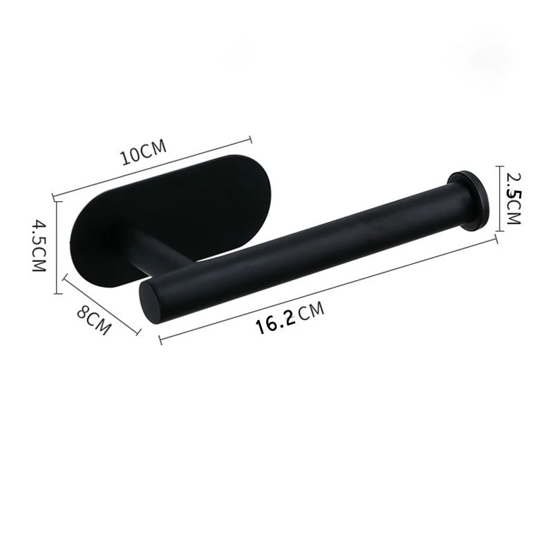 Stainless Steel Adhesive Toilet Paper Holder
