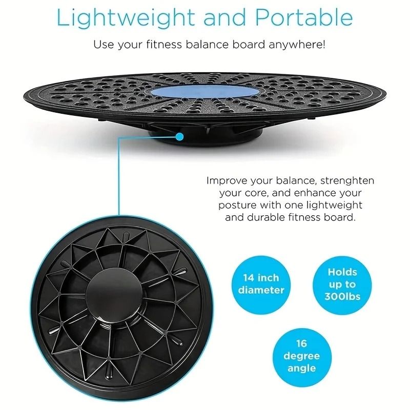 Yoga Balance Board with Non-Slip Surface for Sensory Training