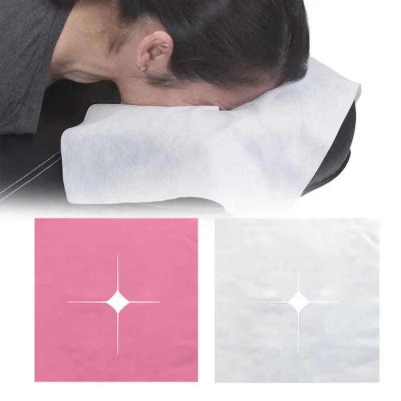 100-Piece Disposable Salon Face Hole Towels for Massage and Spa Use