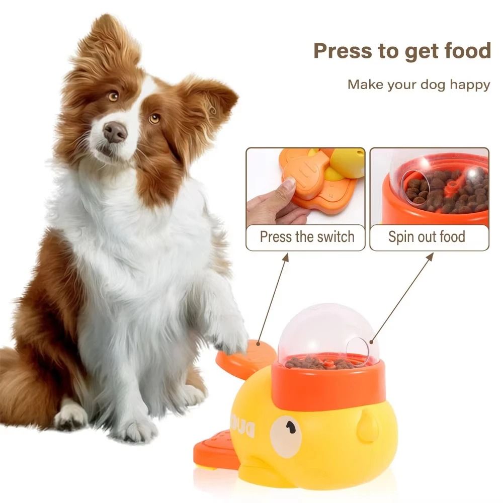 Duck-Shaped Interactive Dog Treat Dispenser – Durable Slow Feeder Puzzle Toy – High-Yield Pet Engagement Hub