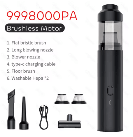 CENRR 2025 New Car Vacuum Cleaner 9998000PA Powerful Wireless Cleaner with Air Blower